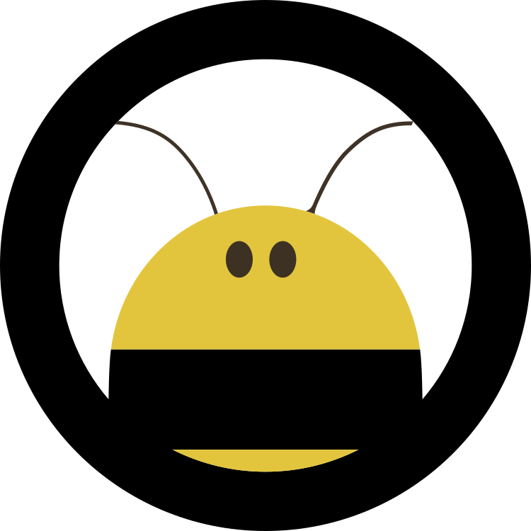 NFC Sticker PVC - BeeInTouch Logo