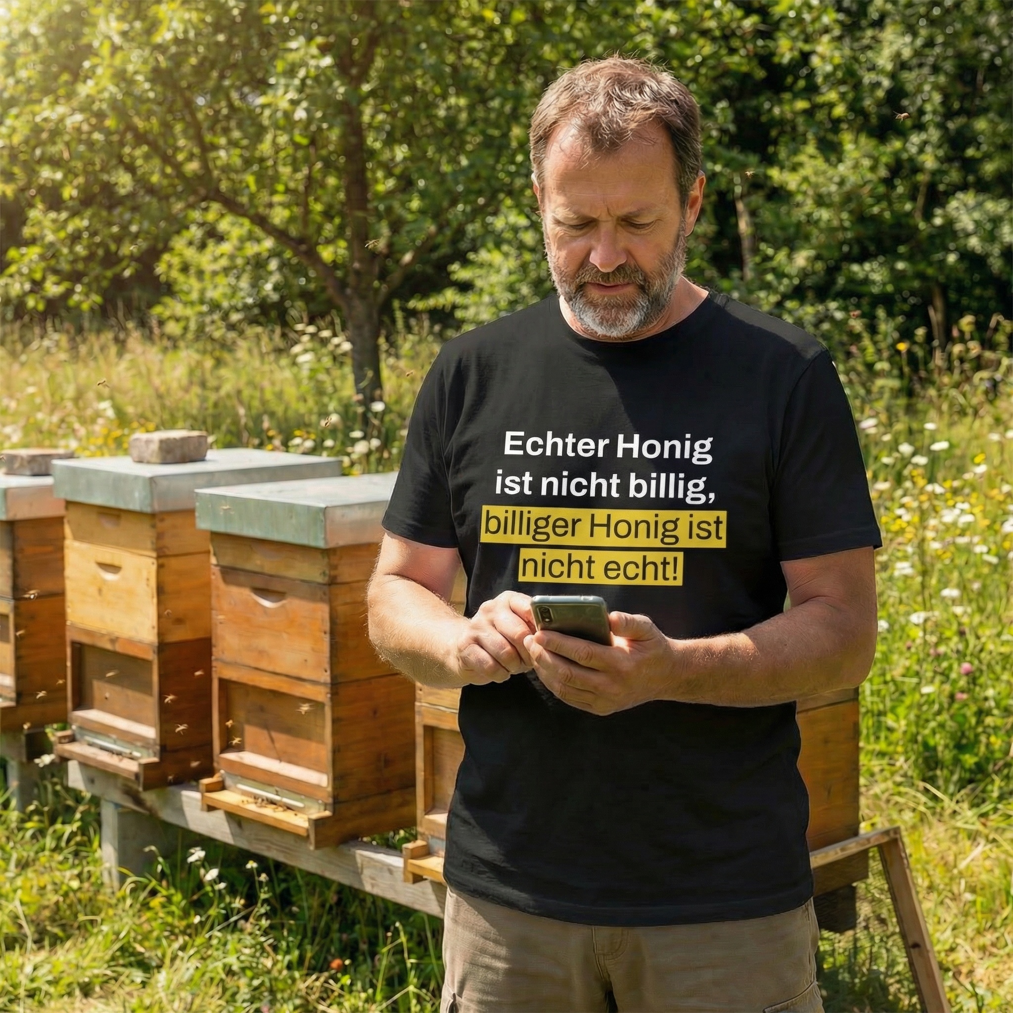 BeeInTouch - T-Shirt schwarz